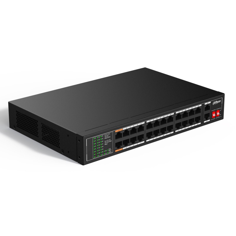 Buy Dahua PoE Switch 24port+2GUP - SF1026LP - 190W in Cyprus, Nicosia, Limassol, Larnaka, Pafos