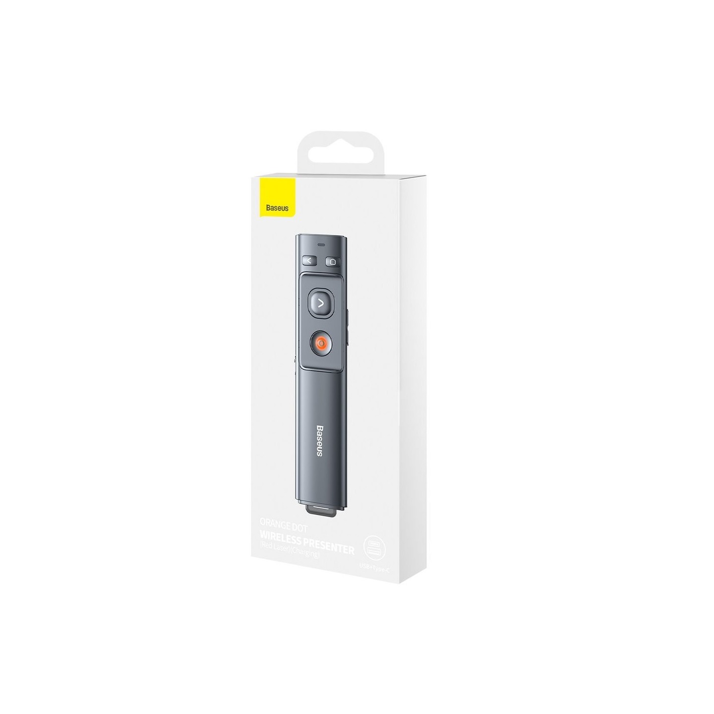 Baseus VA Wireless Laser Presenter - Orange Dot - Rechargeable — Buy in Cyprus with Fast Delivery