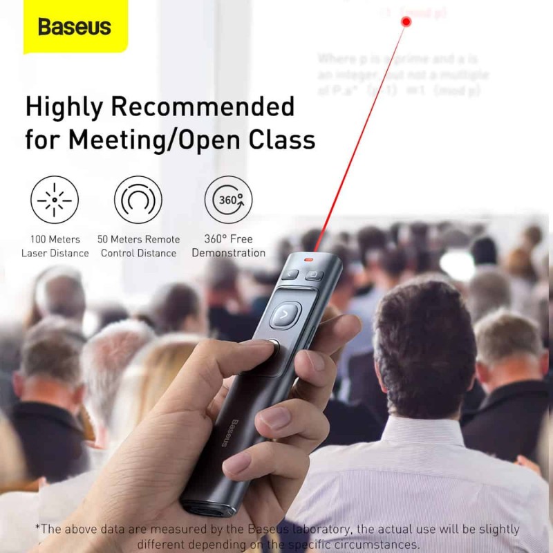 Buy Baseus VA Wireless Laser Presenter - Orange Dot - Rechargeable in Cyprus, Nicosia, Limassol, Larnaka, Pafos