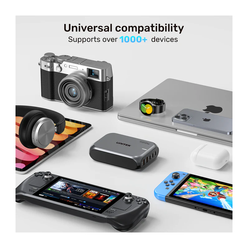 Buy Unitek Charge Desktop 188W 5-Port PD3.1 GaN Station - P1234A - 140W (UK) in Cyprus, Nicosia, Limassol, Larnaka, Pafos