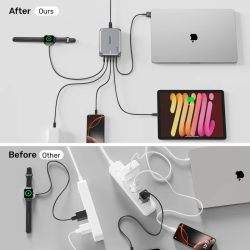 Buy Unitek Charge Desktop 188W 5-Port PD3.1 GaN Station - P1234A - 140W (UK) in Cyprus, Nicosia, Limassol, Larnaka, Pafos