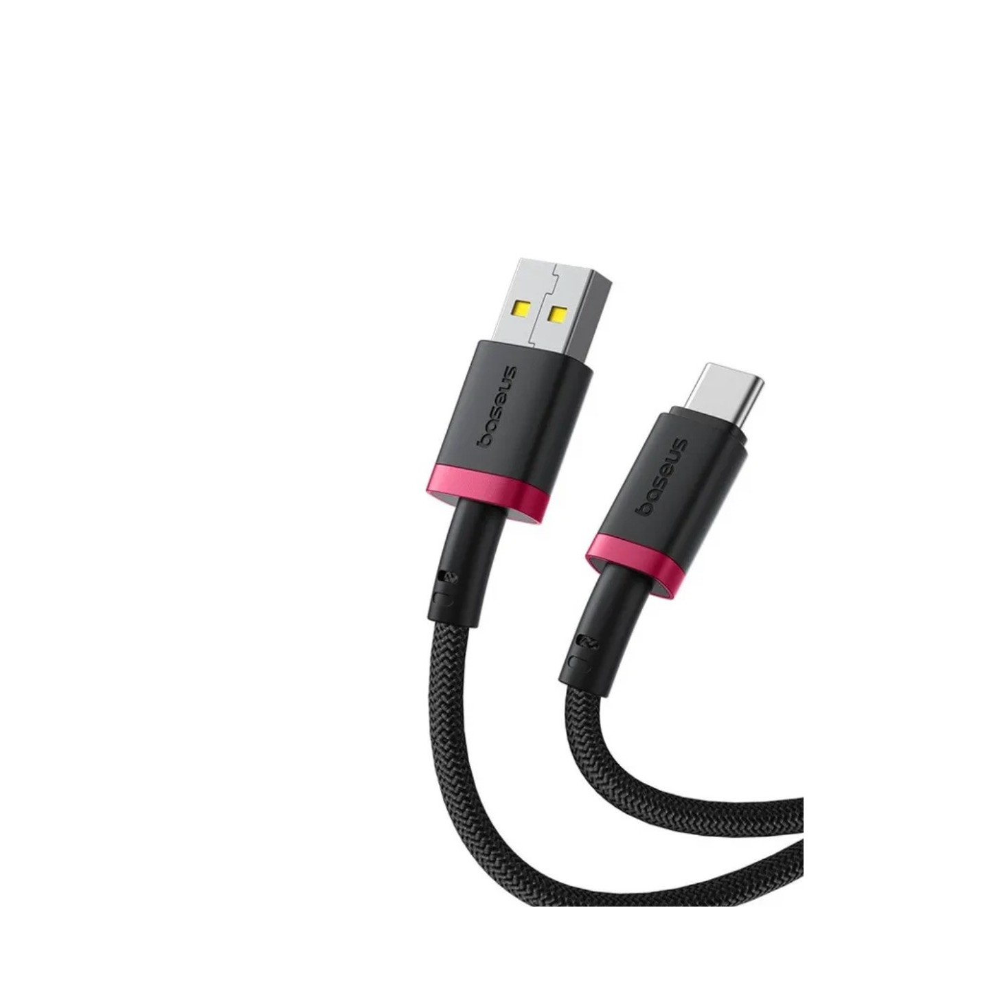 Baseus Dura Series USB-A to USB-C 60W Braided Cable 2m Black+Red (Boxed) — Buy in Cyprus with Fast Delivery
