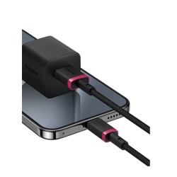 Baseus Dura Series USB-A to USB-C 60W Braided Cable 2m Black+Red (Boxed) — Buy in Cyprus with Fast Delivery