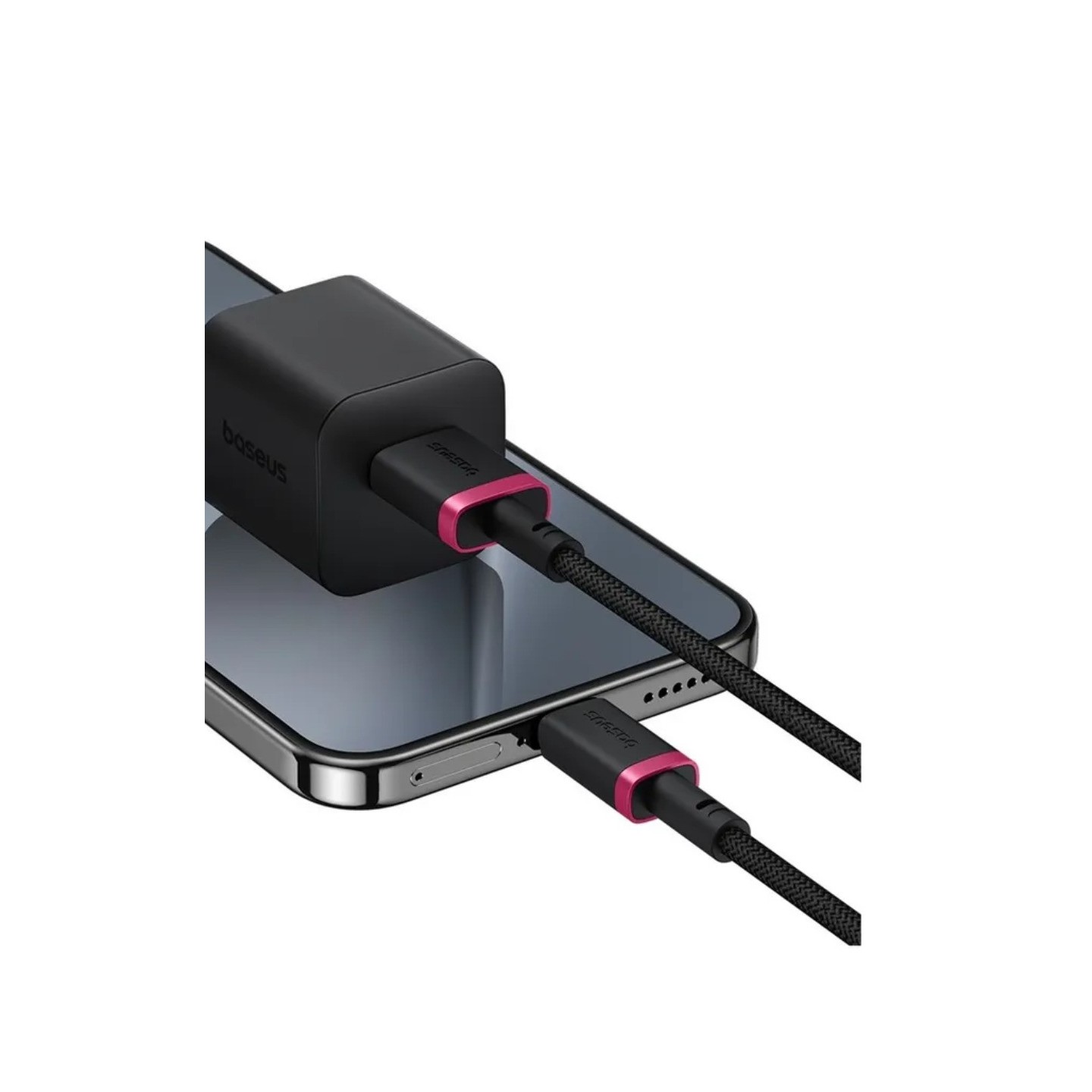 Baseus Dura Series USB-A to USB-C 60W Braided Cable 2m Black+Red (Boxed) — Buy in Cyprus with Fast Delivery