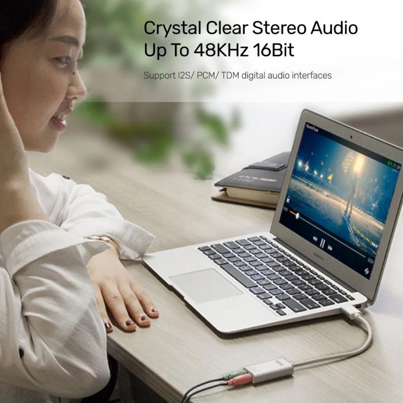 Buy Unitek External USB Soundcard - Y-247A - USB-A to Stereo Audio Headset and M... in Cyprus, Nicosia, Limassol, Larnaka, Pafos