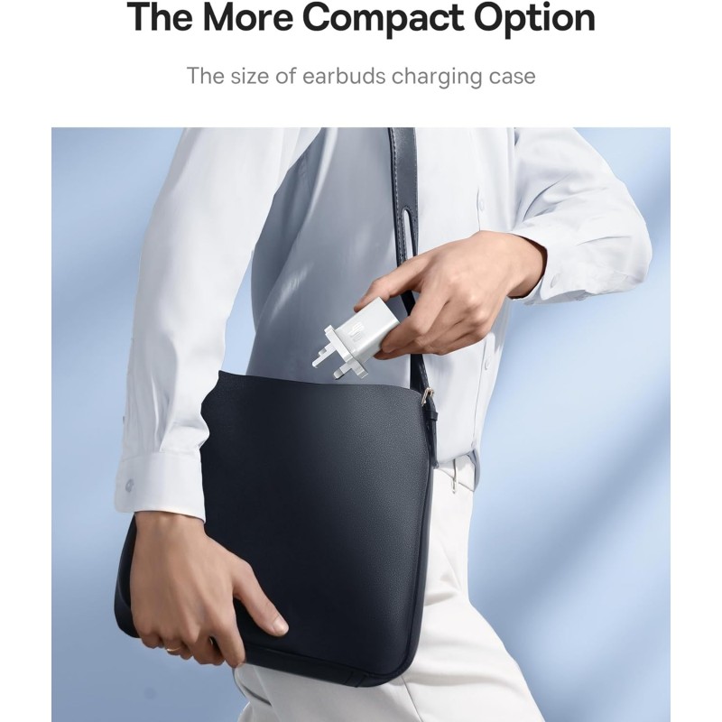 Buy Baseus Charger Wall 40W USB-Cx2 UK MINI White - GaN5 - 40W USB-Cx2 UK MINI W... in Cyprus, Nicosia, Limassol, Larnaka, Pafos