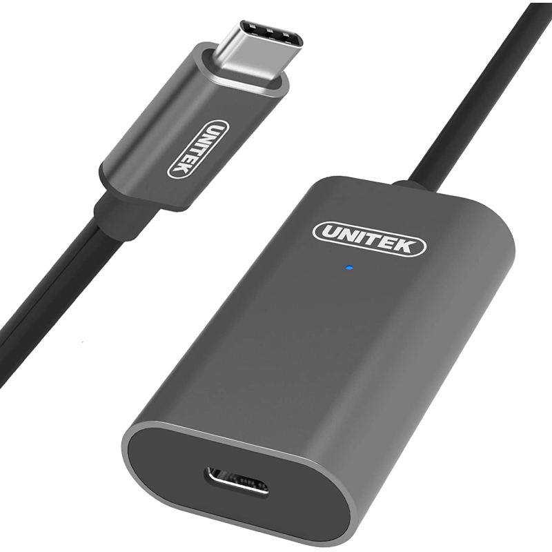 Buy Unitek U305A USB3.1 USB-C Male to USB-C Female Active Extension Cable 5m in Cyprus, Nicosia, Limassol, Larnaka, Pafos
