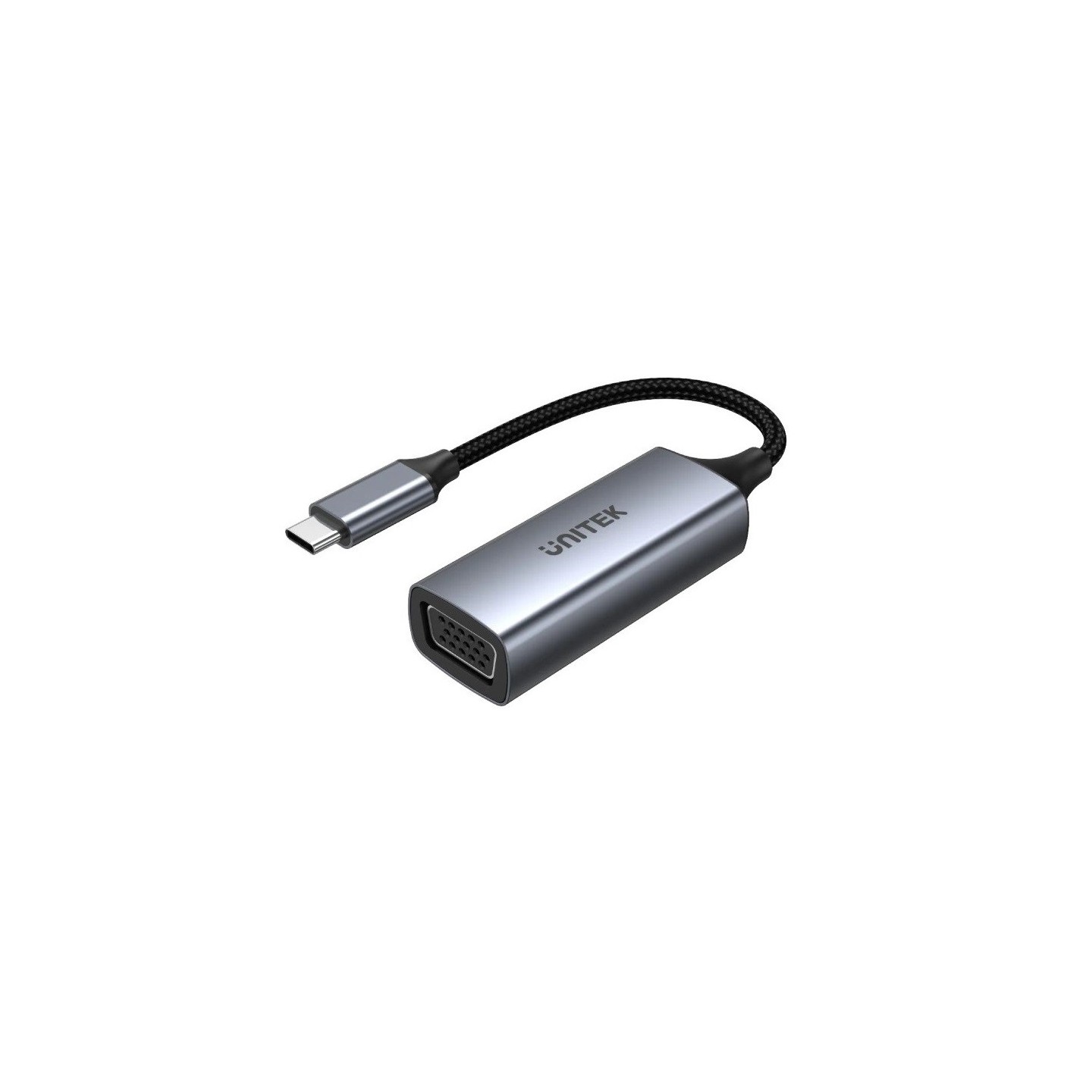 Unitek Converter USB-C to VGA - V1413A - Aluminium Braided — Buy in Cyprus with Fast Delivery