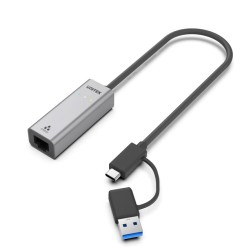 Buy Unitek Converter - U1313C - USB-C to LAN 2.5Gb Ethernet+USB-A in Cyprus, Nicosia, Limassol, Larnaka, Pafos