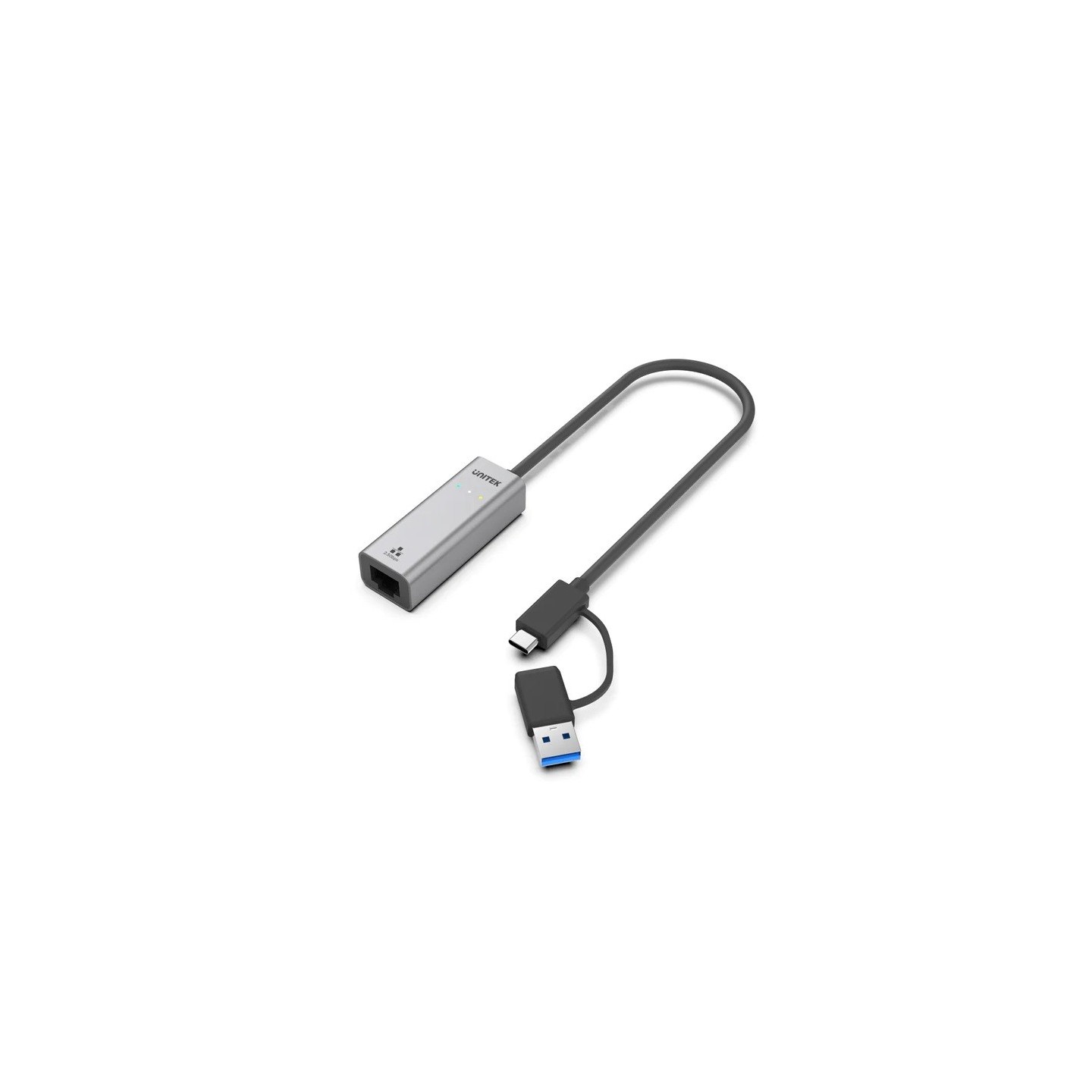 Unitek Converter - U1313C - USB-C to LAN 2.5Gb Ethernet+USB-A — Buy in Cyprus with Fast Delivery