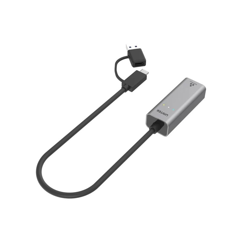 Buy Unitek Converter - U1313C - USB-C to LAN 2.5Gb Ethernet+USB-A in Cyprus, Nicosia, Limassol, Larnaka, Pafos