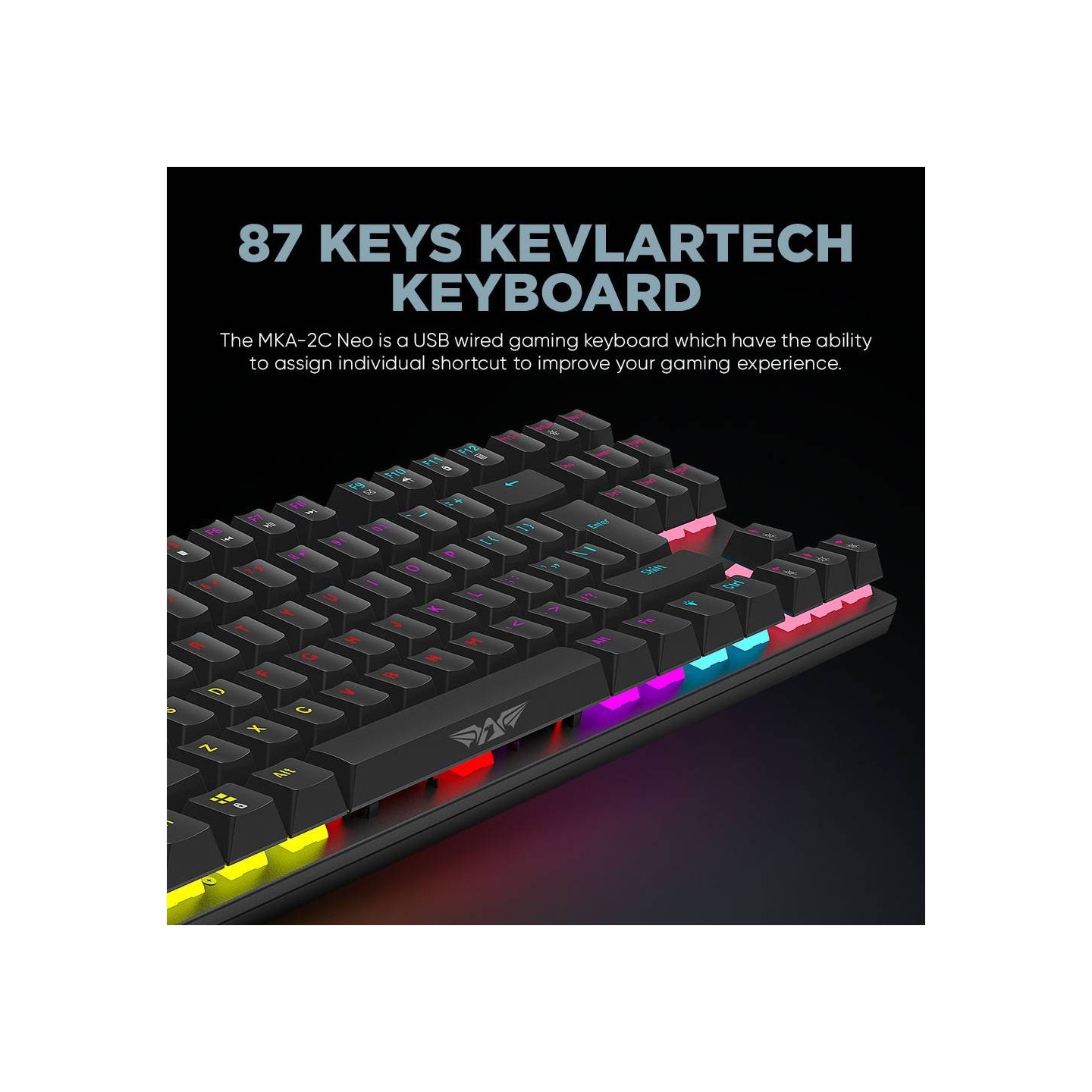 Armaggeddon Neo White MKA-2C 87-Key Brown Mechanical Gaming Keyboard (Boxed) — Buy in Cyprus with Fast Delivery