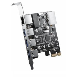 Buy Orico PCI Express Card - PNU-3A1R - 3x USB 3.0 1x Gigabit LAN in Cyprus, Nicosia, Limassol, Larnaka, Pafos