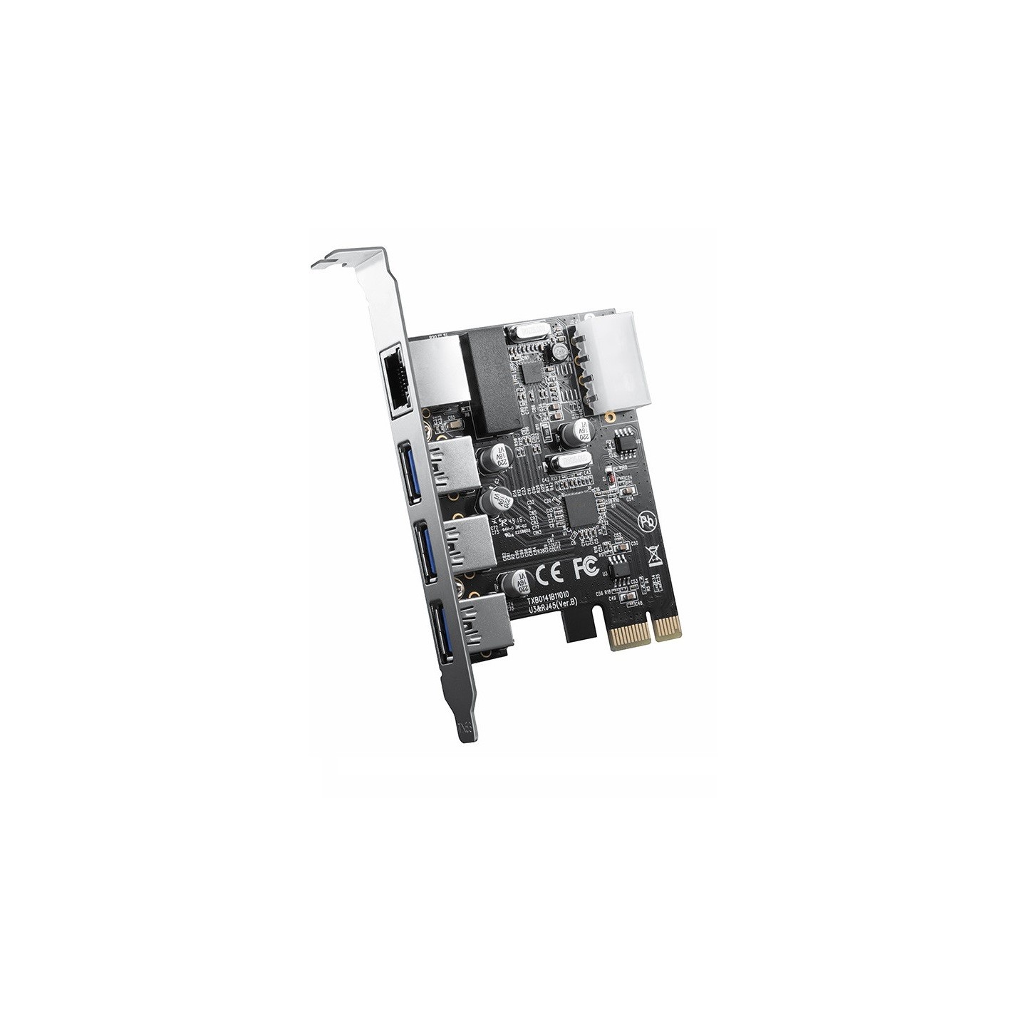 Orico PCI Express Card - PNU-3A1R - 3x USB 3.0 1x Gigabit LAN — Buy in Cyprus with Fast Delivery