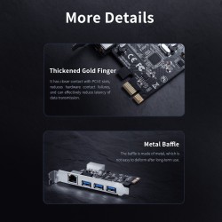 Buy Orico PCI Express Card - PNU-3A1R - 3x USB 3.0 1x Gigabit LAN in Cyprus, Nicosia, Limassol, Larnaka, Pafos