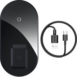 Buy Baseus Simple 2in1 QI Wireless Charger 18W Black in Cyprus, Nicosia, Limassol, Larnaka, Pafos