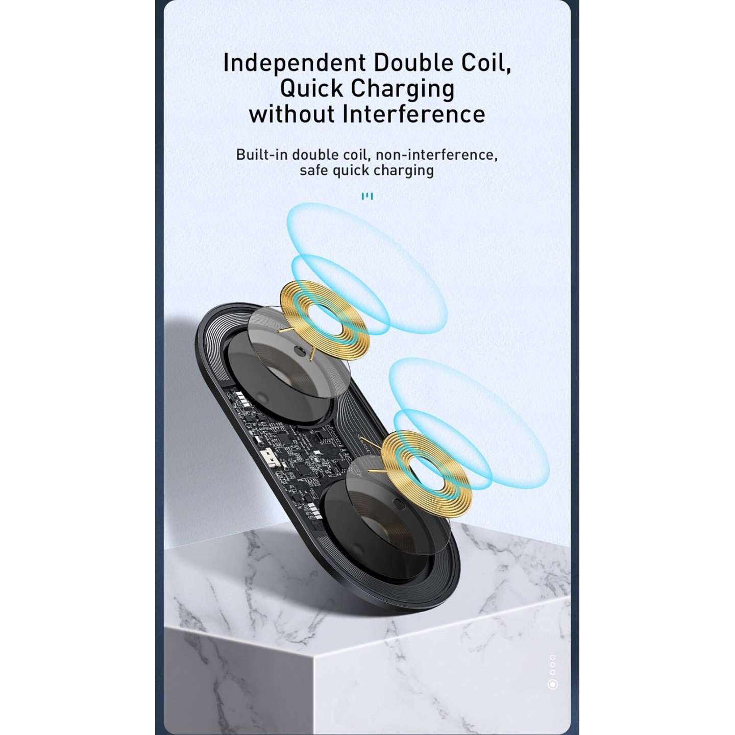 Baseus Simple 2in1 QI Wireless Charger 18W Black — Buy in Cyprus with Fast Delivery