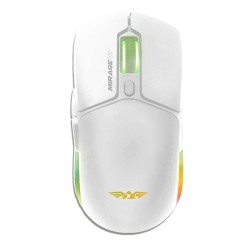 Buy Armaggeddon Gaming Mouse - MIRAGE-VI - Wired+2.4G+BT Recharge 600mAh White in Cyprus, Nicosia, Limassol, Larnaka, Pafos