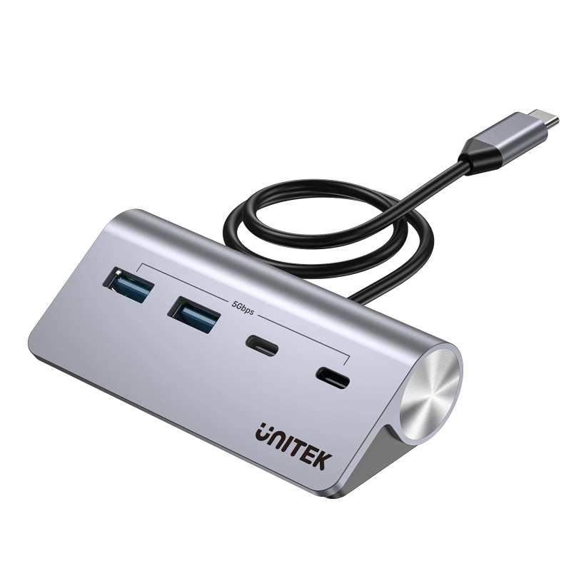 Buy Unitek USB-C Hub - H1337A - 2xUSB-A 2xUSB-C 5Gbps & USB-C Power Port in Cyprus, Nicosia, Limassol, Larnaka, Pafos
