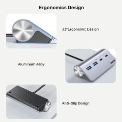 Buy Unitek USB-C Hub - H1337A - 2xUSB-A 2xUSB-C 5Gbps & USB-C Power Port in Cyprus, Nicosia, Limassol, Larnaka, Pafos