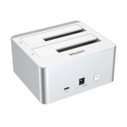 Buy Unitek HDD Docking Station - Y-3027 - USB-C 3.1 10Gbps SATA6G Dual Bay Alumi... in Cyprus, Nicosia, Limassol, Larnaka, Pafos