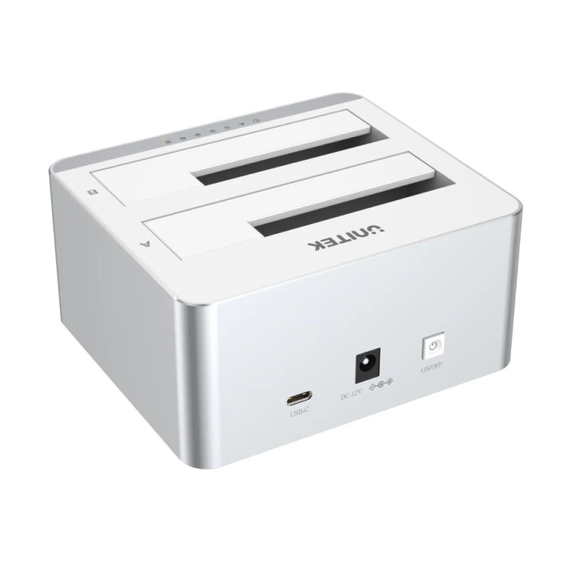 Buy Unitek HDD Docking Station - Y-3027 - USB-C 3.1 10Gbps SATA6G Dual Bay Alumi... in Cyprus, Nicosia, Limassol, Larnaka, Pafos