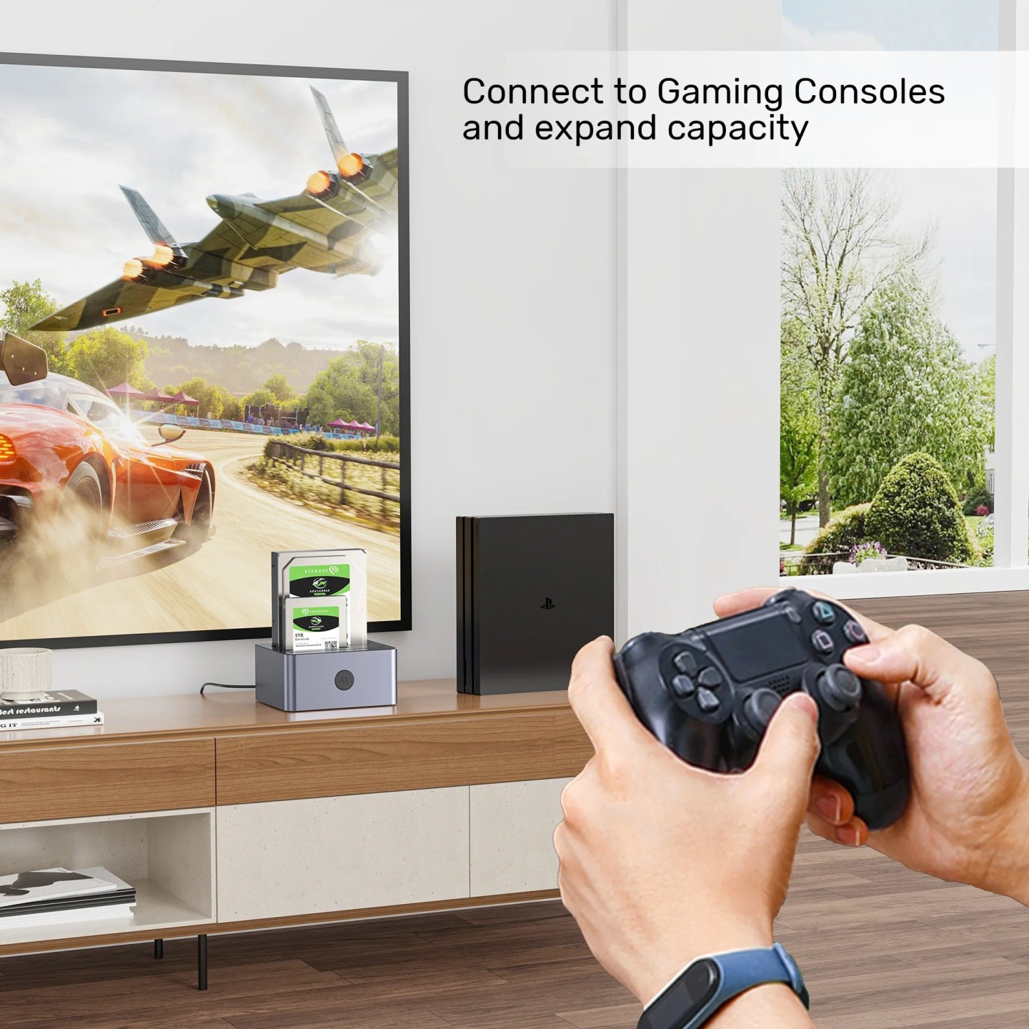 Unitek HDD Docking Station - Y-3027 - USB-C 3.1 10Gbps SATA6G Dual Bay Aluminium (Silver) — Buy in Cyprus with Fast Delivery