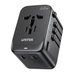 Buy Unitek Charge Wall 65W Travel Adapter 3xUSBC+USBA Black - P1122A - 65W, Trav... in Cyprus, Nicosia, Limassol, Larnaka, Pafos