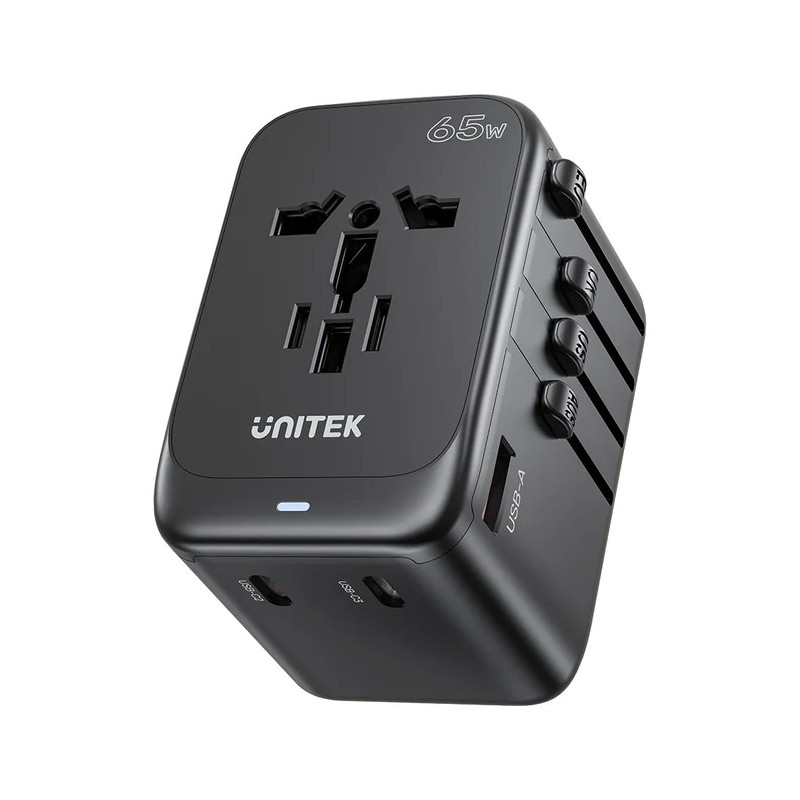 Buy Unitek Charge Wall 65W Travel Adapter 3xUSBC+USBA Black - P1122A - 65W, Trav... in Cyprus, Nicosia, Limassol, Larnaka, Pafos