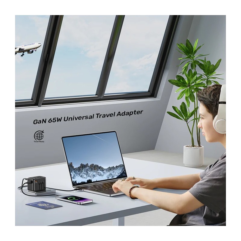 Buy Unitek Charge Wall 65W Travel Adapter 3xUSBC+USBA Black - P1122A - 65W, Trav... in Cyprus, Nicosia, Limassol, Larnaka, Pafos