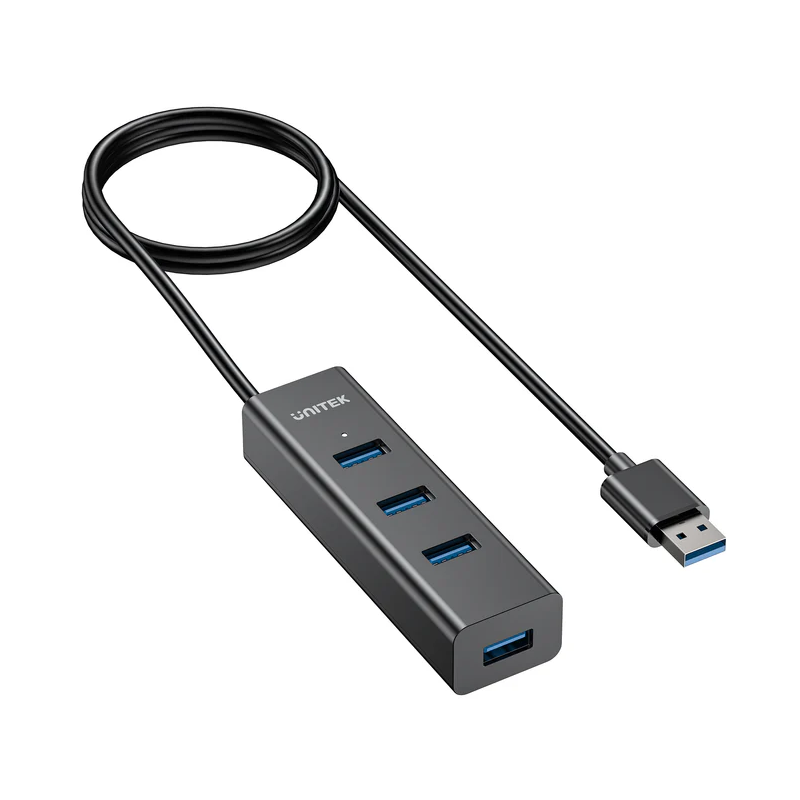 Buy Unitek - Y-3089 - 4x USB-A 3.0 Ports & 1x USB-C Power Port with 1.2m Cable in Cyprus, Nicosia, Limassol, Larnaka, Pafos