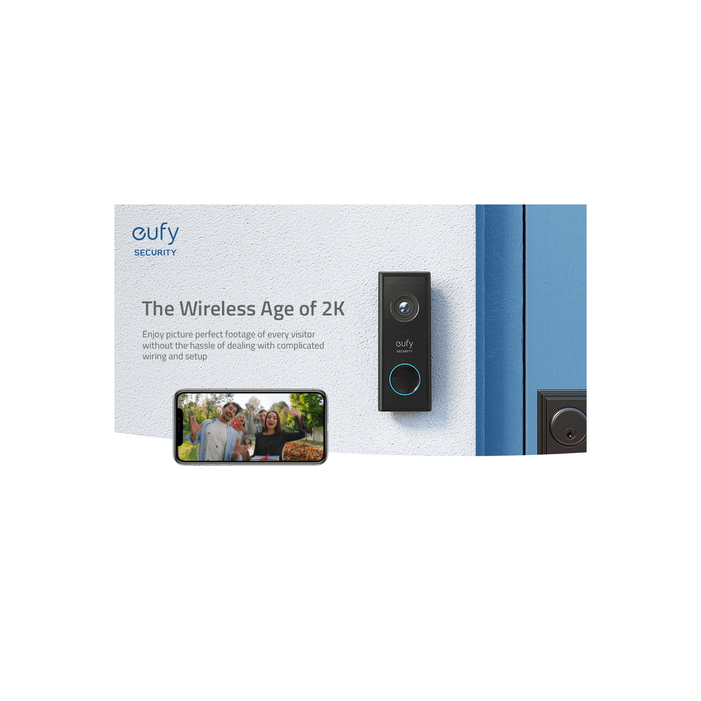 Anker Eufy Video Doorbell 2K With Home Base - 2K With Home Base — Buy in Cyprus with Fast Delivery