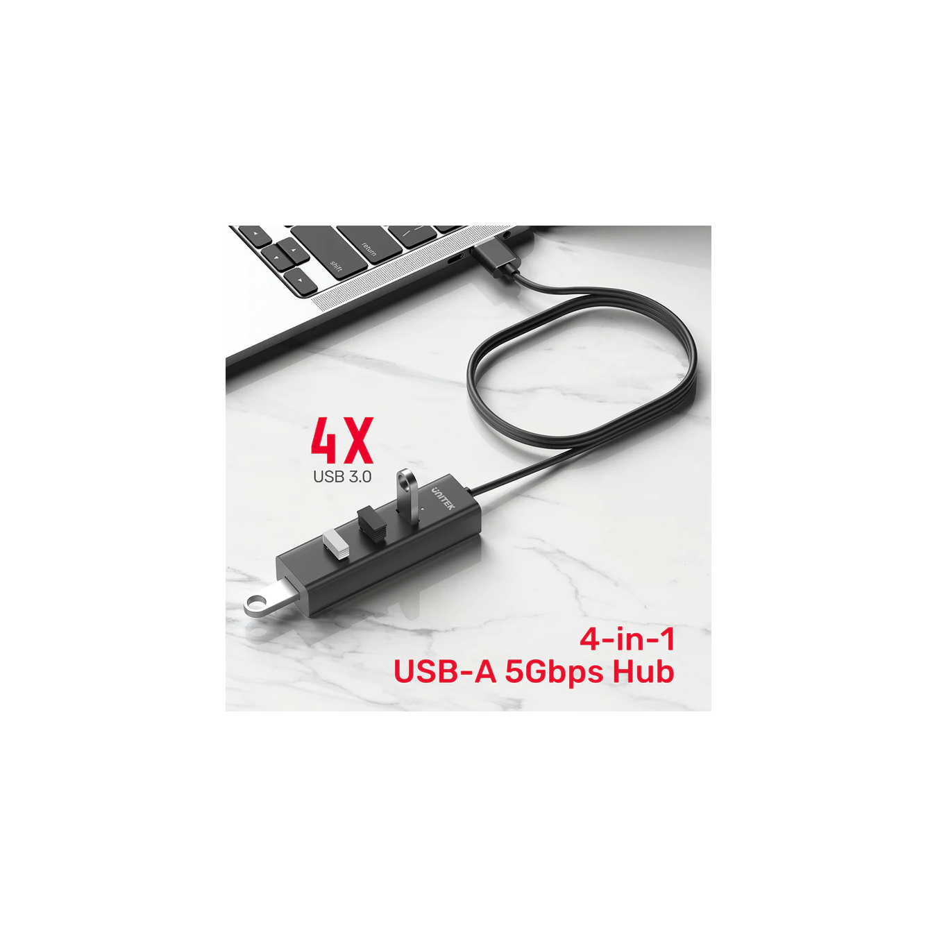 Unitek Y-3089 – 4-Port USB 3.0 Hub | Armenius Store