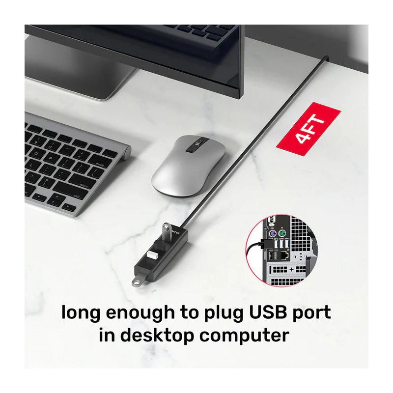 Buy Unitek - Y-3089 - 4x USB-A 3.0 Ports & 1x USB-C Power Port with 1.2m Cable in Cyprus, Nicosia, Limassol, Larnaka, Pafos