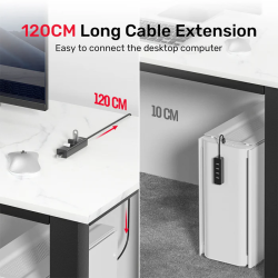 Unitek Y-3089 4-Port USB 3.0 Hub with USB-C Power & 30cm Cable — Armenius Store Cyprus