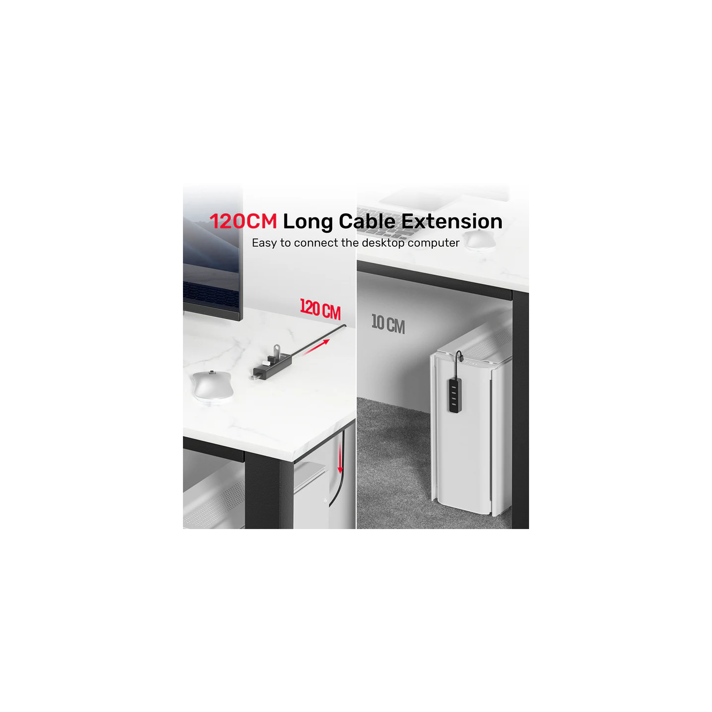 Unitek - Y-3089 - 4x USB-A 3.0 Ports & 1x USB-C Power Port with 1.2m Cable — Buy in Cyprus with Fast Delivery