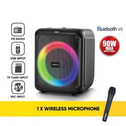Buy SonicGear Portable Karaoke Speaker - AudioXPro600HD - 90W BT USB FM with 1 W... in Cyprus, Nicosia, Limassol, Larnaka, Pafos