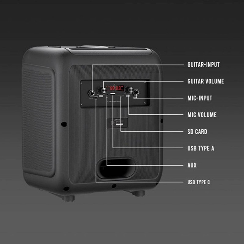 Buy SonicGear Portable Karaoke Speaker - AudioXPro600HD - 90W BT USB FM with 1 W... in Cyprus, Nicosia, Limassol, Larnaka, Pafos