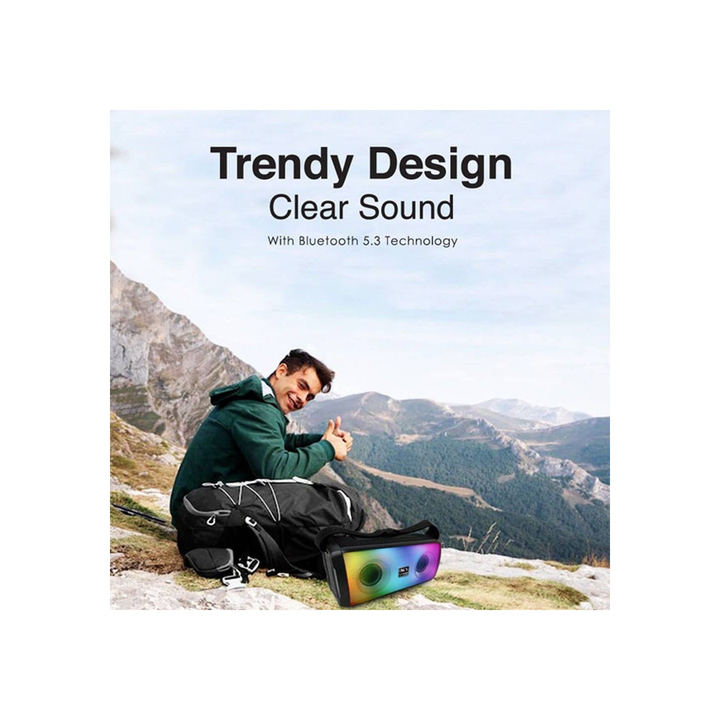 SonicGear - SONICGO!3 - RGB Portable Bluetooth Speaker with FM Radio & USB — Buy in Cyprus with Fast Delivery