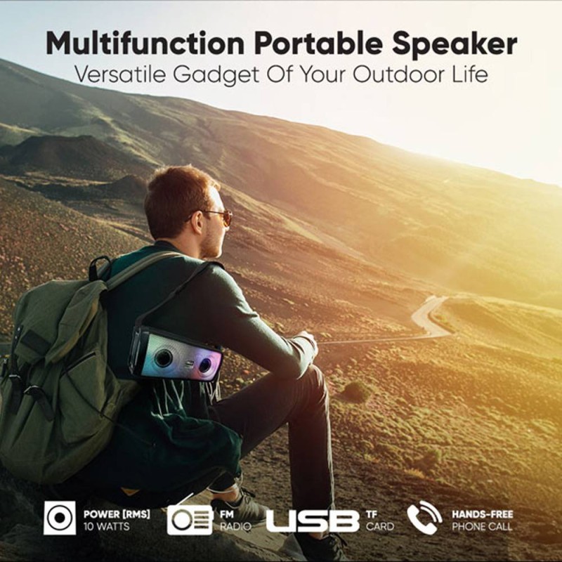 Buy SonicGear - SONICGO!3 - RGB Portable Bluetooth Speaker with FM Radio & USB in Cyprus, Nicosia, Limassol, Larnaka, Pafos