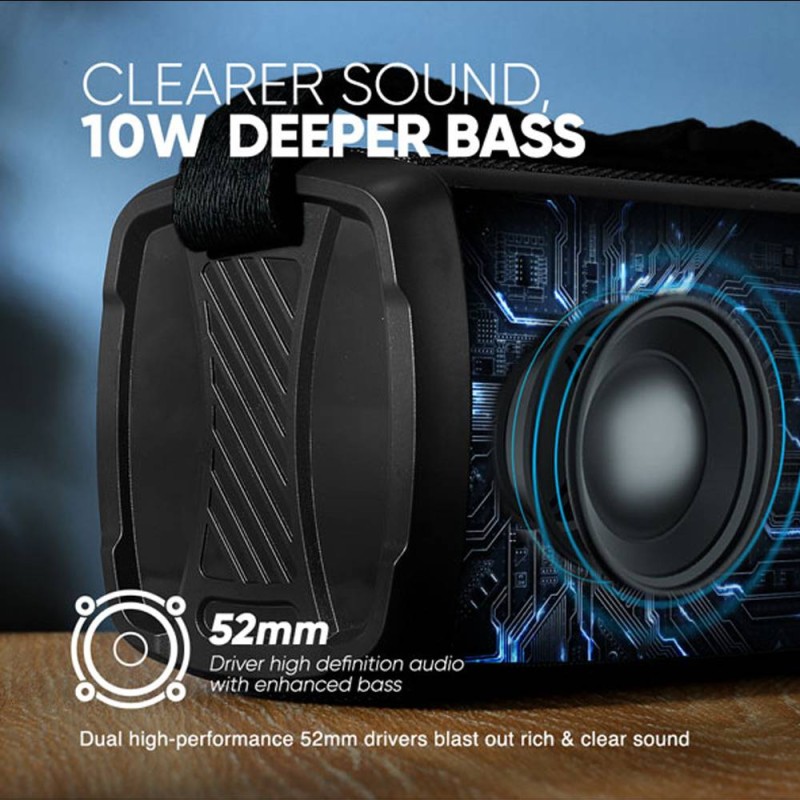 Buy SonicGear - SONICGO!3 - RGB Portable Bluetooth Speaker with FM Radio & USB in Cyprus, Nicosia, Limassol, Larnaka, Pafos