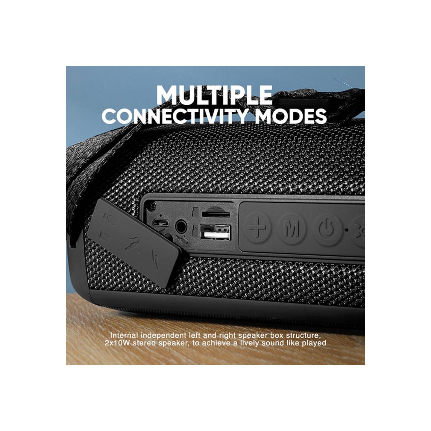 SonicGear - SONICGO!3 - RGB Portable Bluetooth Speaker with FM Radio & USB — Buy in Cyprus with Fast Delivery