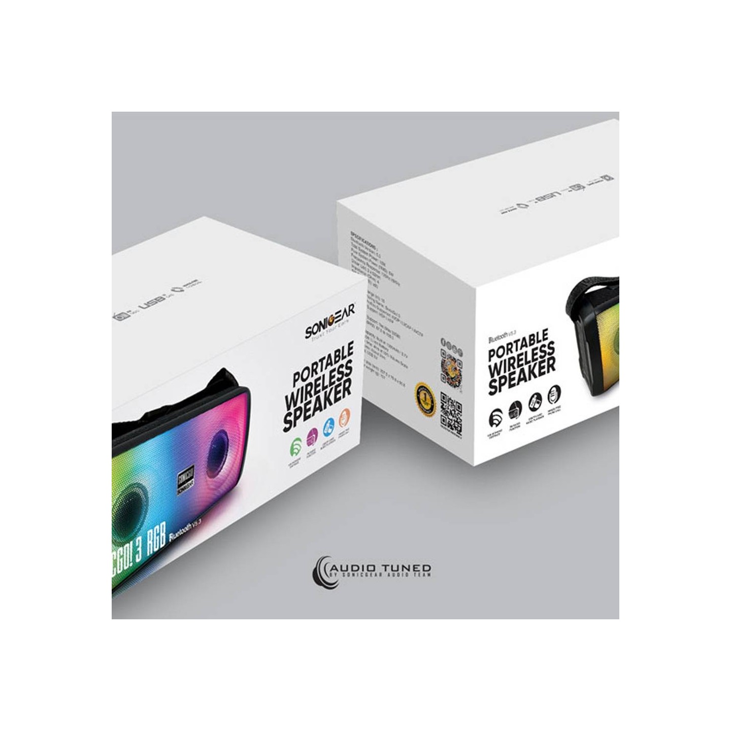 SonicGear - SONICGO!3 - RGB Portable Bluetooth Speaker with FM Radio & USB — Buy in Cyprus with Fast Delivery