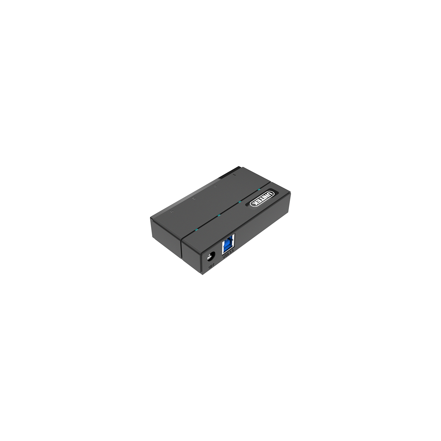 Unitek USB3.0 4-Port Hub Incl 12VA2A Power Adaptor - Y-HB03001 - USB3.0 4-Port Hub Incl 12VA2A Power Adaptor