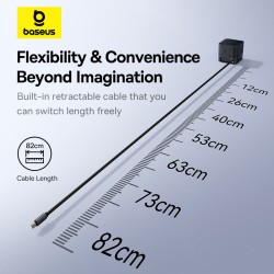 Buy Baseus Charger Desktop - 100W 3C+U SUPER GAN Retractable Cable 100W EU in Cyprus, Nicosia, Limassol, Larnaka, Pafos