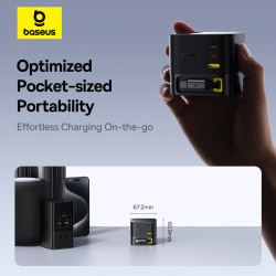 Buy Baseus Charger Desktop - 100W 3C+U SUPER GAN Retractable Cable 100W EU in Cyprus, Nicosia, Limassol, Larnaka, Pafos