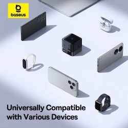 Buy Baseus Charger Desktop - 100W 3C+U SUPER GAN Retractable Cable 100W EU in Cyprus, Nicosia, Limassol, Larnaka, Pafos