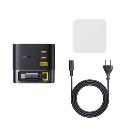 Buy Baseus Charger Desktop - 100W 3C+U SUPER GAN Retractable Cable 100W EU in Cyprus, Nicosia, Limassol, Larnaka, Pafos