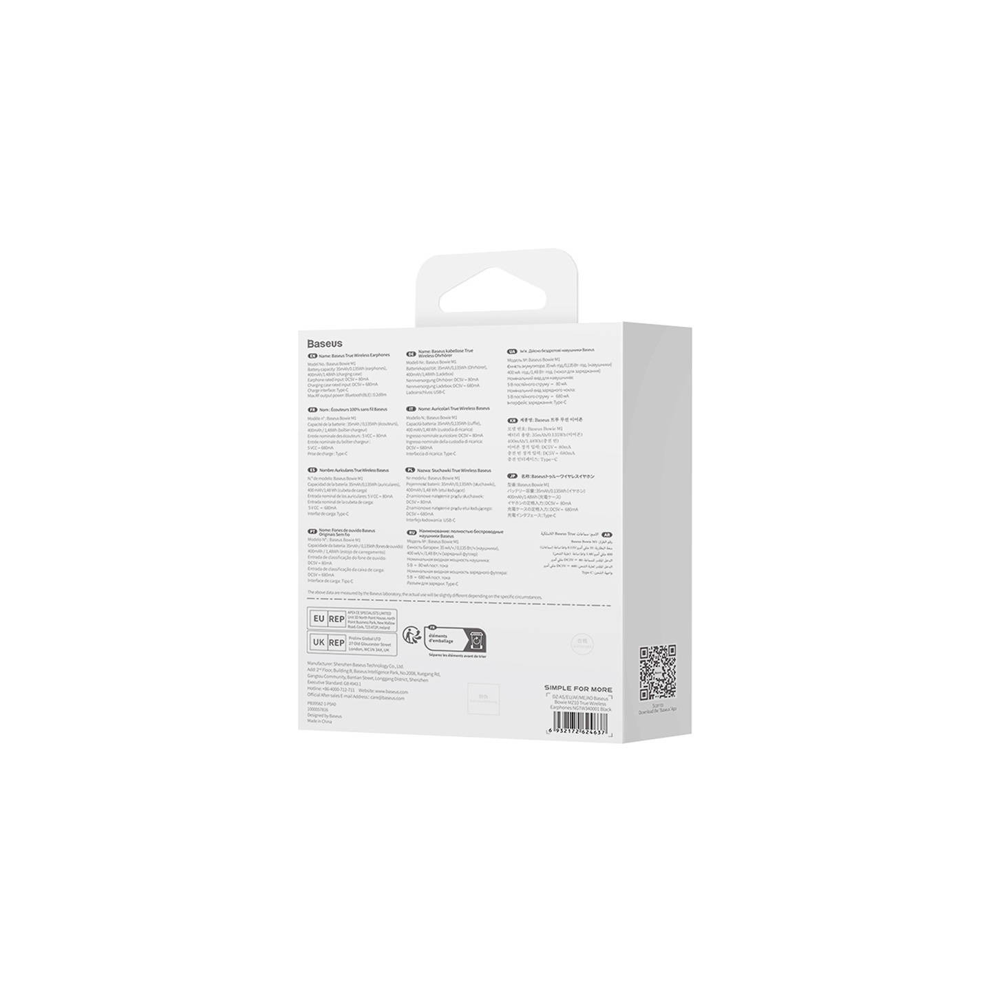 Baseus Headphones - MZ10 - In Ear TWS ANC Black — Buy in Cyprus with Fast Delivery