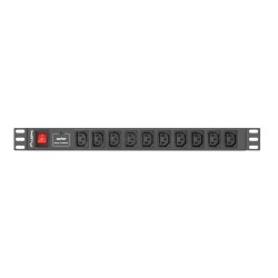 Buy Lanberg PDU - 1U 10-Way IEC 2M with IEC plug Surge in Cyprus, Nicosia, Limassol, Larnaka, Pafos